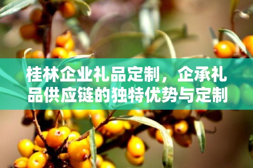 桂林企业礼品定制，企承礼品供应链的独特优势与定制之旅